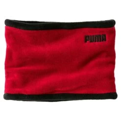 Puma Fleece Rever Neck Warmer Rhubarb / Black