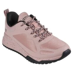 Skechers Women's Bobs Sport Squad 3 - Star Flight Runners Black / Blush Pink -underwear Zone 117186 blsh large