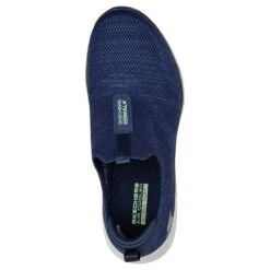 Skechers Women's Go Walk 6 - Glimmering Slip-On Runners Navy / Green -underwear Zone 124502 nvgr b large