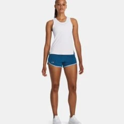 Under Armour Women's Fly-By 2.0 Shorts Varsity Blue / Blizzard / Reflective -underwear Zone 1350196426 3