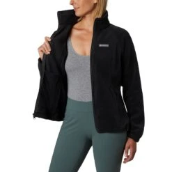 Columbia Women's Benton Springs™ Full Zip Fleece Jacket Black 11 Columbia Women's Benton Springs™ Full Zip Fleece Jacket Black -underwear Zone 1372111 010 a2 presethigh res jpeg 300 dpi