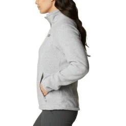Columbia Women's Benton Springs™ Full Zip Fleece Jacket Cirrus Grey Heather -underwear Zone 1372111 034 a1 presethigh res jpeg 300 dpi