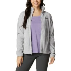 Columbia Women's Benton Springs™ Full Zip Fleece Jacket Cirrus Grey Heather -underwear Zone 1372111 034 a5 presethigh res jpeg 300 dpi