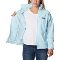 Columbia Women's Benton Springs™ Full Zip Fleece Jacket Spring Blue -underwear Zone 1372111 490 a3 presethigh res jpeg 300 dpi