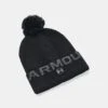 Under Armour UA Halftime Fleece Pom Bobble Hat Black / Pitch Grey