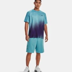 Under Armour Men's UA Tech™ Fade T-Shirt Glacier Blue / Sonar Blue - Tall -underwear Zone 1377053433 3