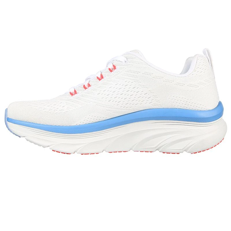 Skechers Women's Relaxed Fit: D'Lux Walker - Fresh Finesse Runners White / Pink / Blue 2 Skechers Women's Relaxed Fit: D'Lux Walker - Fresh Finesse Runners White / Pink / Blue - Image 2