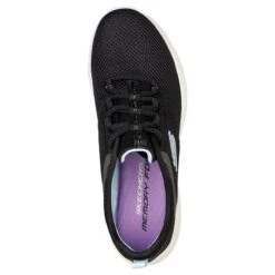 Skechers Women's Dynamight 2.0 Momentous Runners Black / Aqua -underwear Zone 149547 bkaq b large