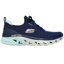 Skechers Women's Glide Step Sport Level Up Trainers Navy / Aqua