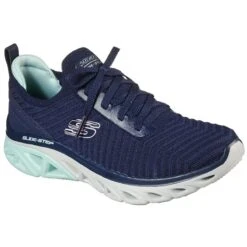Skechers Women's Glide Step Sport Level Up Trainers Navy / Aqua -underwear Zone 149553 nvaq large