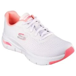 Skechers Women's Arch Fit - Infinity Cool Runners White / Pink -underwear Zone 149722 wpk large