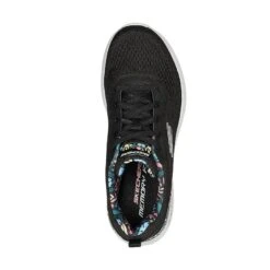Skechers Women's Air Dynamight Laid Out Runners Black / Floral -underwear Zone 149756 bkmt b large