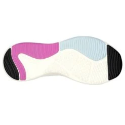 Skechers Women's D'Lux Fitness - Roam Free Runners Black / Multi Trim -underwear Zone 149835 bkmt c large