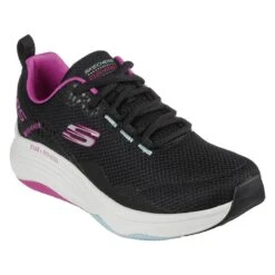 Skechers Women's D'Lux Fitness - Roam Free Runners Black / Multi Trim -underwear Zone 149835 bkmt large