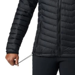 Columbia Women's Powder Lite™ Hooded Jacket Black -underwear Zone 1699071 011 a2 presethigh res jpeg 300 dpi