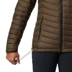 Columbia Women's Powder Lite™ Hooded Jacket Olive Green -underwear Zone 1699071 319 a2 presethigh res jpeg 300 dpi