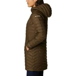 Columbia Women's Powder Lite™ Mid Down Jacket Olive Green -underwear Zone 1748311 319 a1 presethigh res jpeg 300 dpi