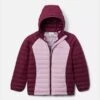 Columbia Kids' Powder Lite™ Hooded Jacket Marionberry / Aura