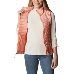 Columbia Women's Powder Pass™ Gilet Coral -underwear Zone 1832222 879 a3