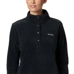 Columbia Women's Benton Springs™ Half Snap Pullover Black -underwear Zone 1860991 010 a2