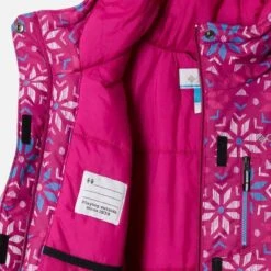 Columbia Kids' Alpine Free Fall™ II Ski Jacket Wild Fuchsia Paperflakes -underwear Zone 1863463 665 a1