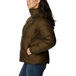 Columbia Women's Puffect™ Jacket Olive Green -underwear Zone 1864781 319 a1 presethigh res jpeg 300 dpi