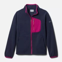 Columbia Kids' Fast Trek™ III Fleece Full Zip Nocturnal / Wild Fuchsia