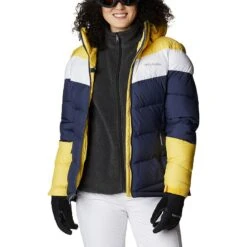 Columbia Women's Abbot Peak Insulated Jacket City Nocturnal, White, Sun Glow -underwear Zone 1909971 467 a11 presethigh res jpeg 300 dpi