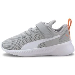 Puma Kids' Flyer Infant Trainers Grey / White / Firecracker
