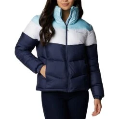 Columbia Women's Puffect™ Colorblock Jacket Nocturnal / White