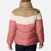 Columbia Women's Puffect™ Colourblock Jacket Dark Coral / Peach