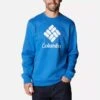 Columbia Men's Trek™ Crew Sweatshirt Bright Indigo Heather