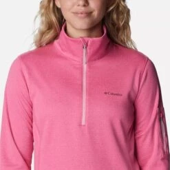 Columbia Women's Park View™ Half Zip Fleece Wild Geranium Heather -underwear Zone 1959703656 4