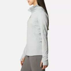 Columbia Women's Park View™ Half Zip Fleece Grey Heater -underwear Zone 1959703 031 a1 om