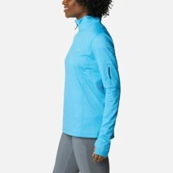 Columbia Women's Park View™ Half Zip Fleece Blue Chill Heather -underwear Zone 1959703 422 a1