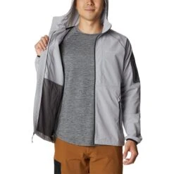 Columbia Men's Tall Heights™ Hooded Softshell Jacket Columbia Grey -underwear Zone 1975591 039 a3