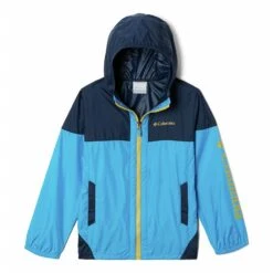 Columbia Kids' Flash Challenger™ Windbreaker Compass Blue / Collegiate Navy