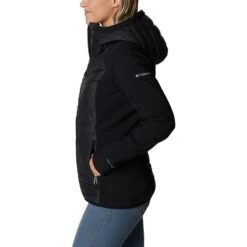 Columbia Women's Powder Lite™ Hybrid Hooded Jacket Black -underwear Zone 2007761 010 a1 presethigh res jpeg 300 dpi