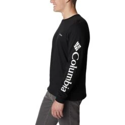 Columbia Men's CSC Basic Logo™ Long Sleeve T-Shirt Black / Csc Sleeve Logo -underwear Zone 2013561 010 a1 presethigh res jpeg 300 dpi