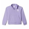Columbia Kids' Trek™ French Terry 1/2 Zip Frosted Purple