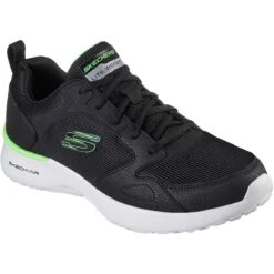 Skechers Men's Skech-Air Dynamight - Venturik Trainers Black / Lime -underwear Zone 232292 bklm large