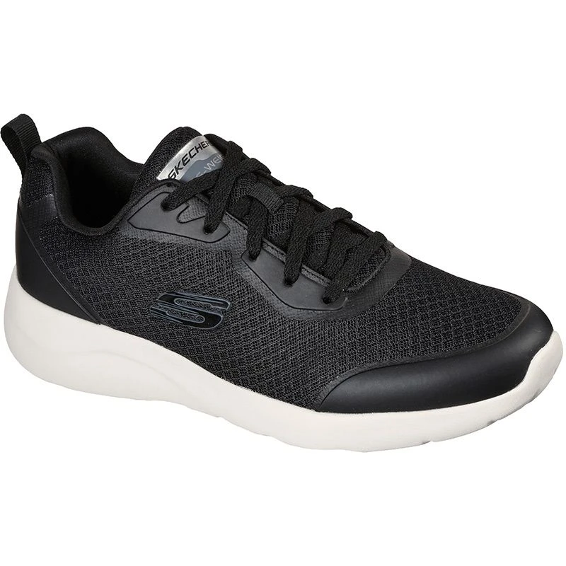 Skechers Men's Dynamite 2.0 Trainers Black / White 3 Skechers Men's Dynamite 2.0 Trainers Black / White - Image 3