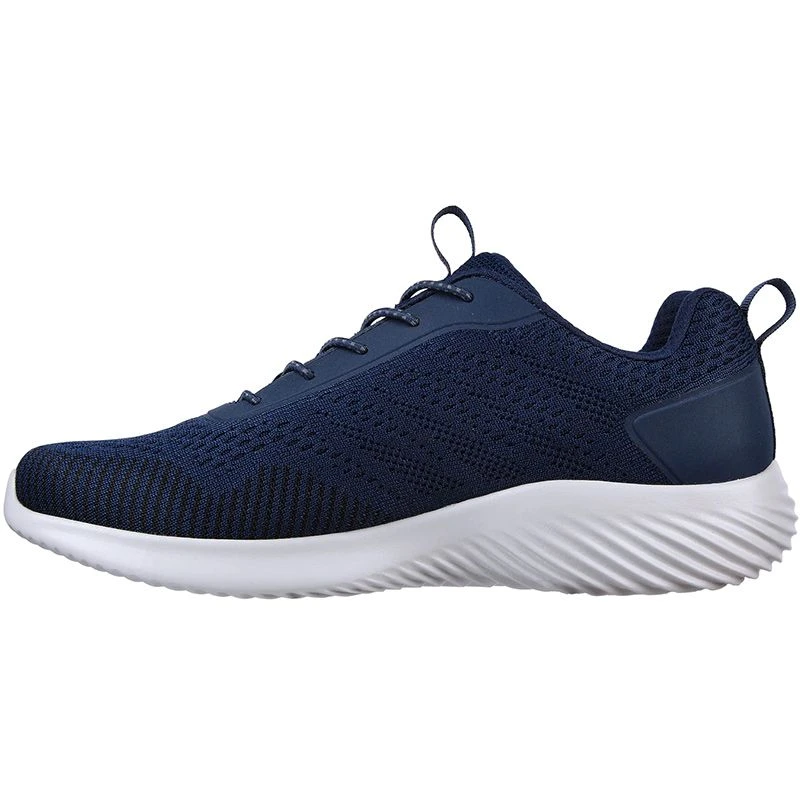 Skechers Men's Bounder Stretch Knit Runners Navy 2 Skechers Men's Bounder Stretch Knit Runners Navy - Image 2