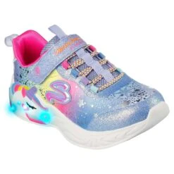 Skechers Kids' Unicorn Dreams Junior Runners Blue / Multi -underwear Zone 302311l blmt f large