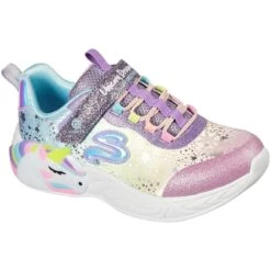 Skechers Kids' Unicorn Dreams Junior Runners Purple / Multi -underwear Zone 302311l prmt large
