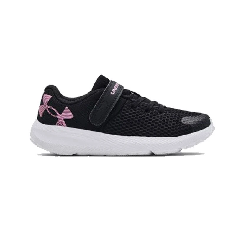 Under Armour UA Pursuit 2 AC BL Junior Running Shoes Black / White / Pacific Purple 1 Under Armour UA Pursuit 2 AC BL Junior Running Shoes Black / White / Pacific Purple