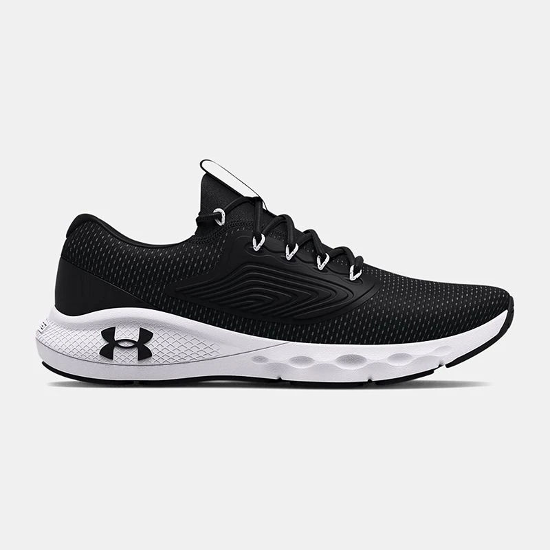 Under Armour Men's Charged Vantage 2 Running Shoes Black / Black / White 1 Under Armour Men's Charged Vantage 2 Running Shoes Black / Black / White