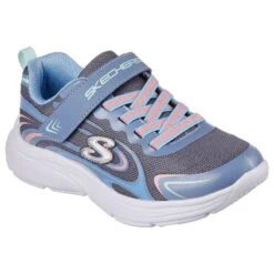 Skechers Kids' Wavy Lites - Eureka Shine Junior Runners Charcoal / Multi