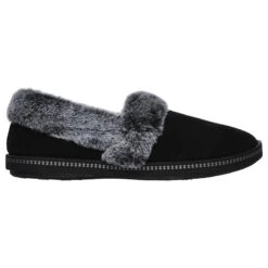 Skechers Women's Cozy Campfire Team Toasty Slippers Black / Grey