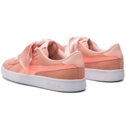 Puma Kids' Smash V2 Youth Ribbon Runners Peach / White -underwear Zone 366004 3